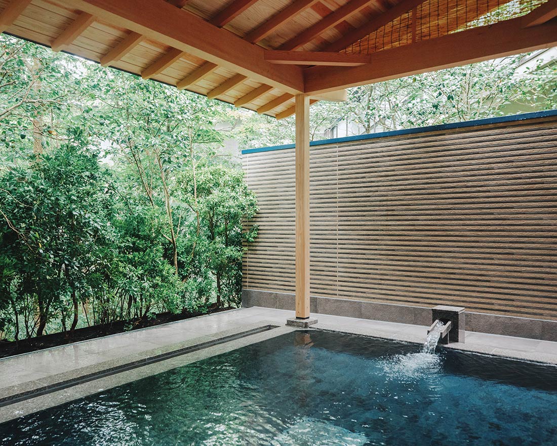 Soothing natural hot spring.