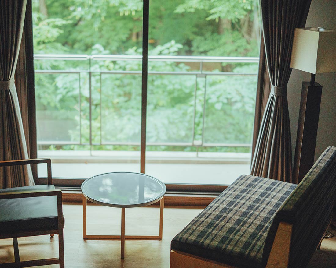 The forest from your room.